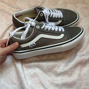 Vans old skool shoes pewter gray size 9